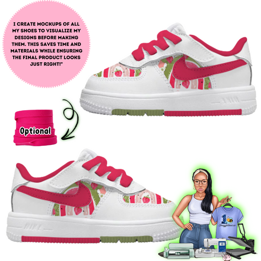 Strawberry Swirl Custom Toddler Kids Air Focus 1